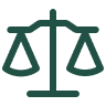 Icône balance symbolisant le droit social